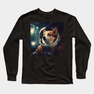 Astro Dog - Pembroke Welsh Corgi Long Sleeve T-Shirt